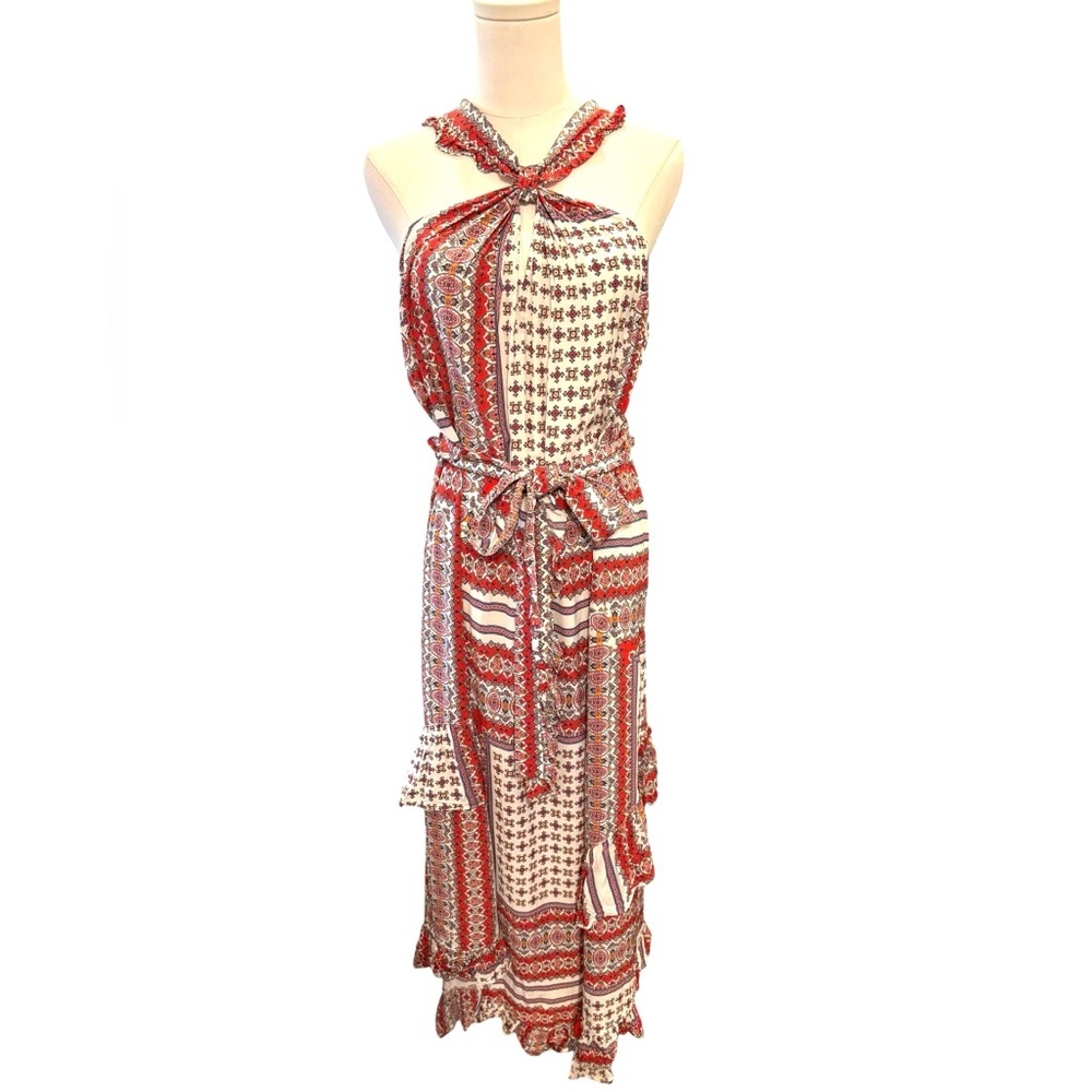 Derek Lam 10 Crosby Dasha Halter Summer Dress In Ivory in Sz 12 - Picture 2 of 5